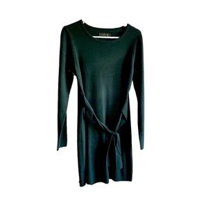 Tahari green sweater dress